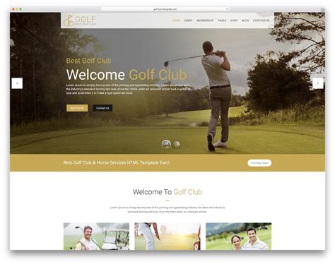How to get to your golf group website : Club Manager.